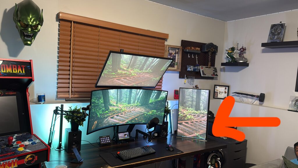 Spare monitor placement? Yay or Nay or thoughts?