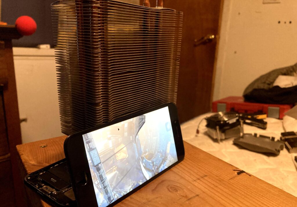 Put an old coolermaster collet on my iPhone 7
