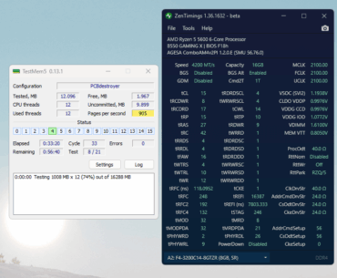 B die 4200mhz 15-17-13 @1.61v or 4200mhz 16-16-13 @1.55v