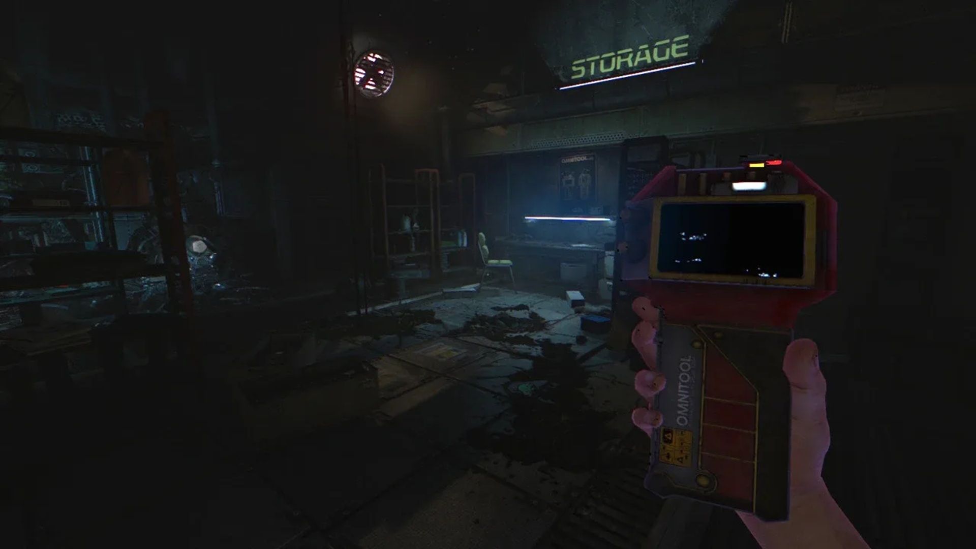 A screenshot of exploring an abandoned facility in Soma