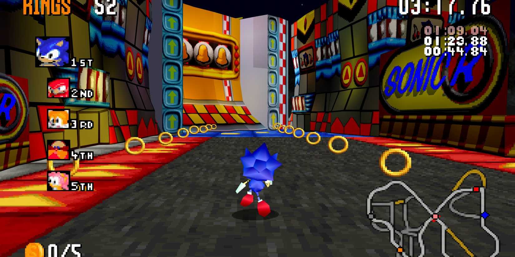 Sonic R Sega Saturn gameplay