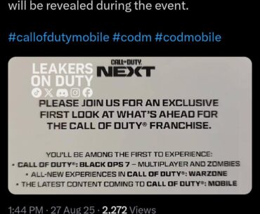 Bo7 is soo cooked that they had to put cod mobile on cod next to get some interest 💀