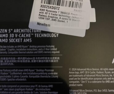 Bought 7800x3d, received 9800x3d instead.