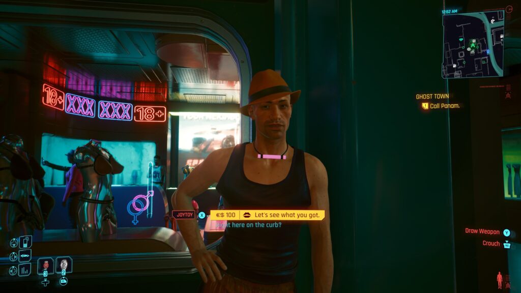 New player here with a pro tip: this dialogue option does NOT mean he’s gonna show you items you can buy from him