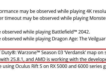 Upcoming AMD driver (25.8.1) will have some fixes for stuttering in Verdansk
