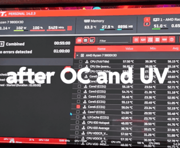 9800x3d overclock and under volt results