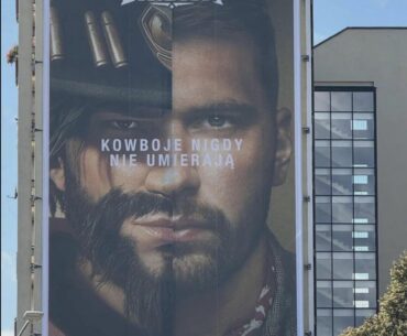 "COWBOYS NEVER DIE" NBA Superstar Luka Doncic appears on a Overwatch marketing in Poland ahead of EuroCup Basketball
