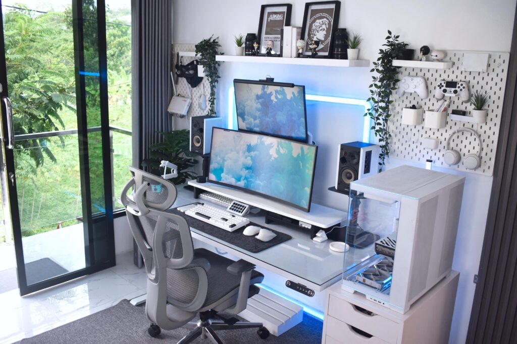 Sharing my current setup ❄️🤍🩵