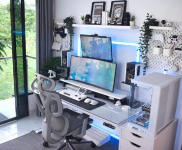 Sharing my current setup ❄️🤍🩵
