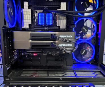Dual NVIDIA GeForce RTX 5090s & AMD Ryzen Threadripper 9980X