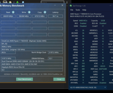 Stable TM5 tested 7800x3d + G.Skill Royal 32gb cl28 kit oc'd to 6400 cl26-36 sub 57ns latency
