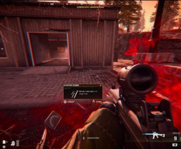 Any idea what happened here I opened a Smokey red box and my screen turned like this with my character breathing heavy