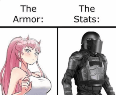 Video game logic: fashion is the real endgame.