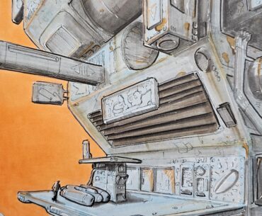Fuel Stop, from my sketchbook.