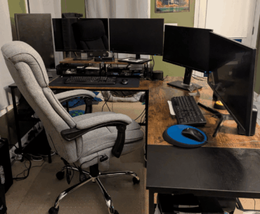 Both work and play battle station.