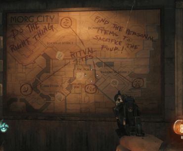 Maps in spawn rooms were a far better way to convey important information than giant markers