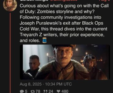 So… the reason Black ops 6 Zombies story narrative dipped in quality and lacked in-depth soul was because of Mobile Game Writers…