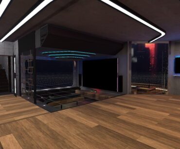 May I ask for your advice and critiques on this Cyberpunk themed apartment design