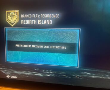 Can’t play Ranked with Teammate