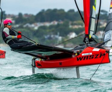 Welsh sailors join the swarm at record breaking Waszp Games 2025