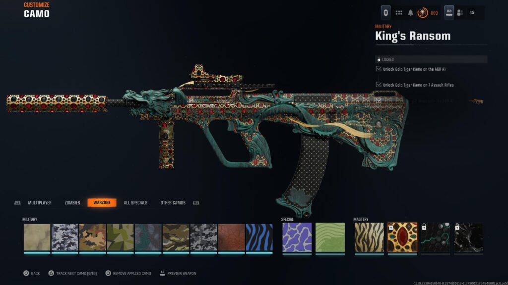 King’s Ransom is bugged on the new ABR A1