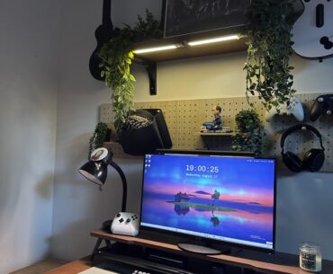 What should I put on the side table on the left?