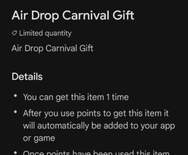 Any idea what's in this 'gift' in Google play points?