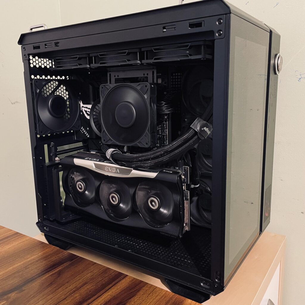 My all black build, featuring the new Artic P12 Pros