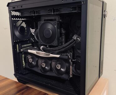 My all black build, featuring the new Artic P12 Pros