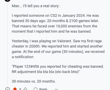 20 months vs 30 minutes.  Kernel Anti-Cheat NOW