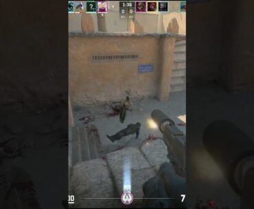 Clean Ace Pistol Round  - CS2 Dust 2 #csgo #counterstrike