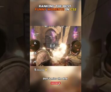 Top 5 best funny Moments in CS2 😂 #cs2 #csgo #funnyclips #cs2memes #gaming