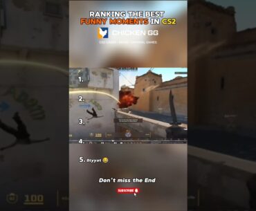 Top 5 best funny Moments in CS2 😂 #cs2 #csgo #funnyclips #cs2memes #gaming