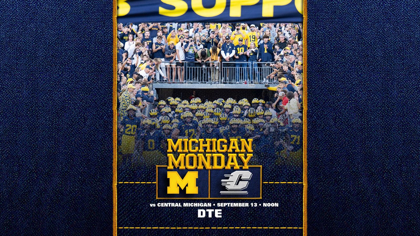Michigan Monday: Game 3 vs. Central Michigan Site Logo - Return to homepage