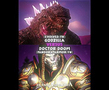 Godzilla (Evolved/Fortnite) vs Doctor Doom (Pandora Armor/Fortnite)