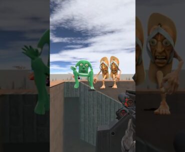 Giant Cococolina Ballerina And Kuchisakeonna Crying  For The Help In Gmod #shorts