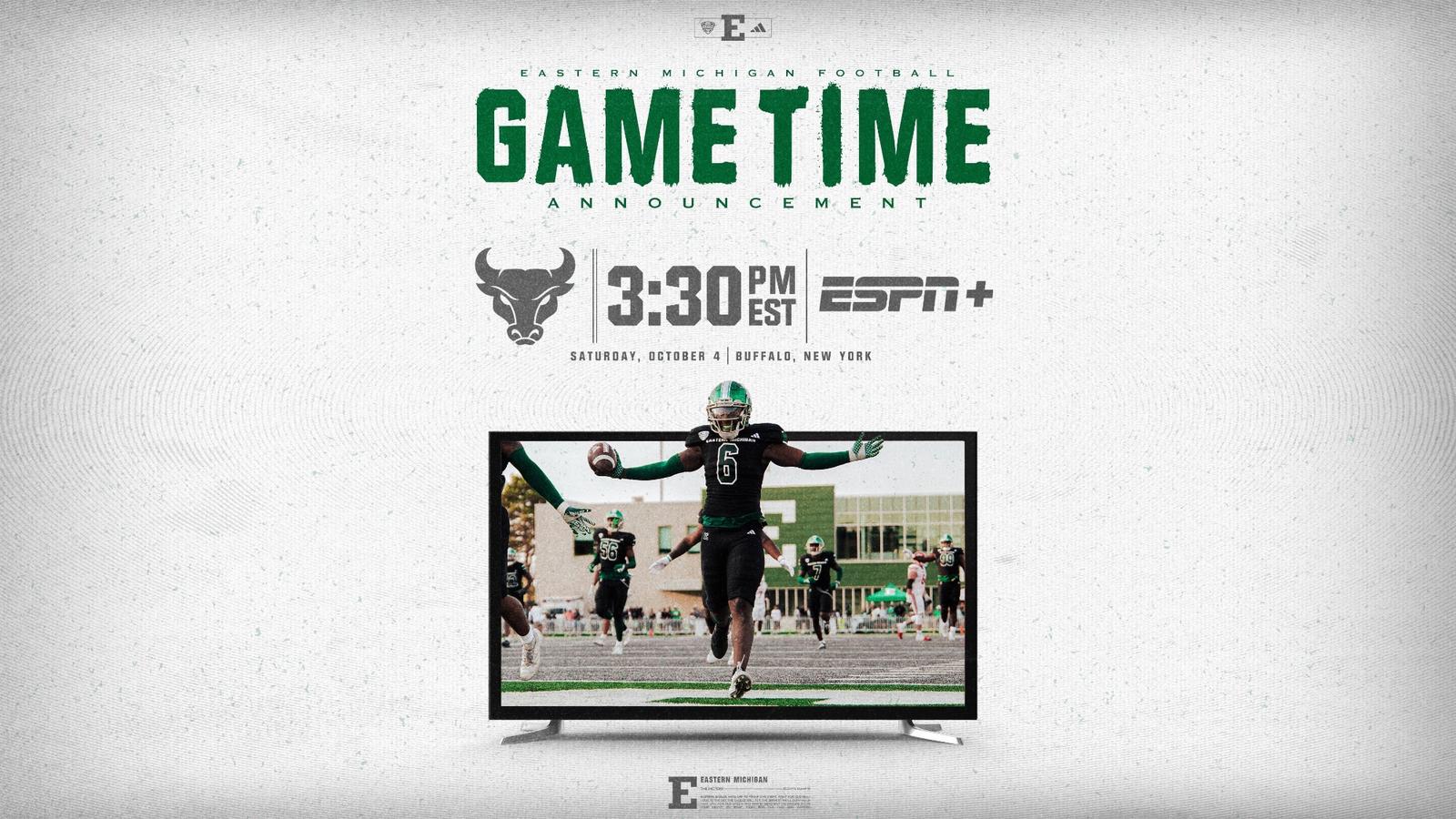 Eastern Football at Buffalo Game to Air on ESPN+ 4imprint