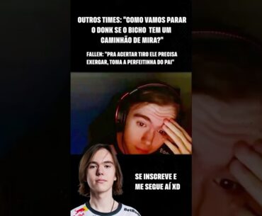 DONK BANGADO PELO FALLEN KKKKKKKKKKKK #shorts #cs2 #donk #fallen #cs2funny #cs2moments