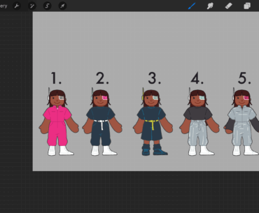 I'm designing a cyberpunk-style ragdoll character for my indie game, which outfit matches the aesthetic best?