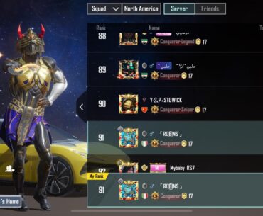 91 Rank Conqueror NA SQUAD