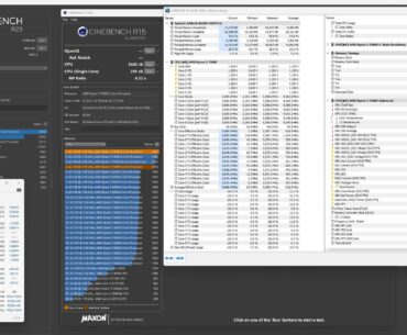 7500F Cinebench R23,R15,Hwinfo64 allcore 5.07 stressed with Linx,