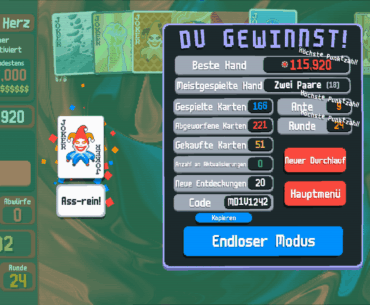 I won my first time Balatro!