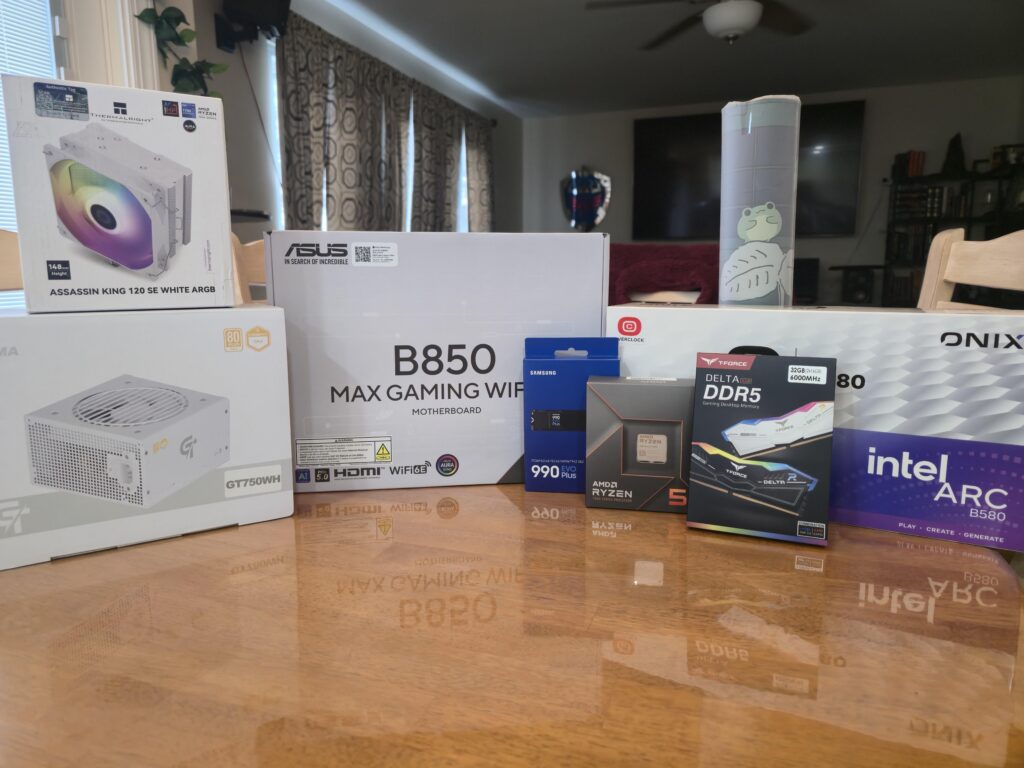 For Christmas we are going to build (with her) my daughter her first pc. All white. How did we do?