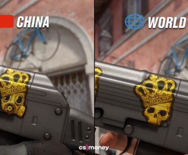 CS:GO was released in China 8 years ago and some skins had to be reworked due to local laws. No skulls, no blood 🚫Do you have any favorites from the reworked skin variants?