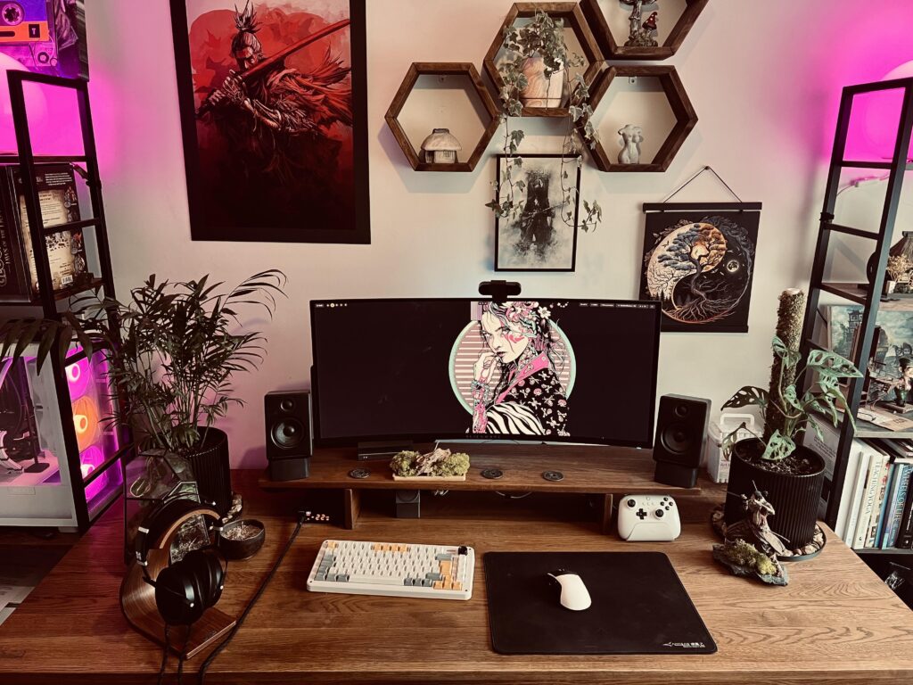My cozy corner at the age of 42. Can you guess my top two favourite games?