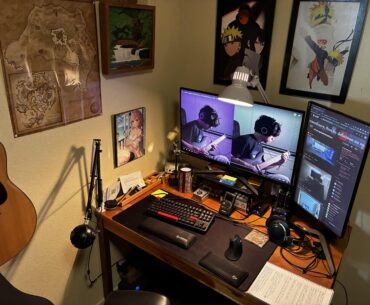 School/music/reflection setup