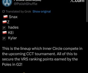 Snax and TaZ to stand in for Inner Circle for VRS points