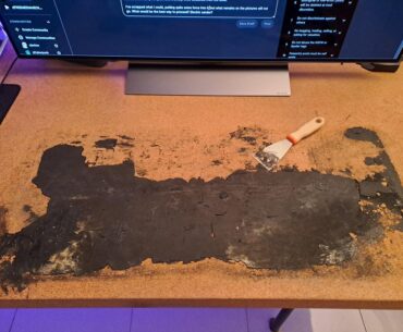 Mouse pad fused into my desk