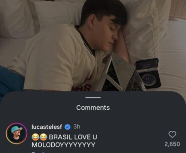 neymar jr commented on molodoy's celebratory post LMAO