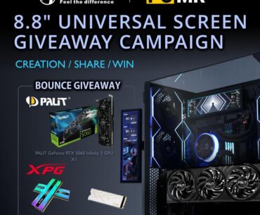 LIAN LI 8.8” Universal Screen Giveaway & UGC Challenge for owners of Vision/ Vision Compact/Evo RGB and Mini V2 cases. 50 winners will get the new 8.8" screen and possibly win 4 additional grand prizes as well.